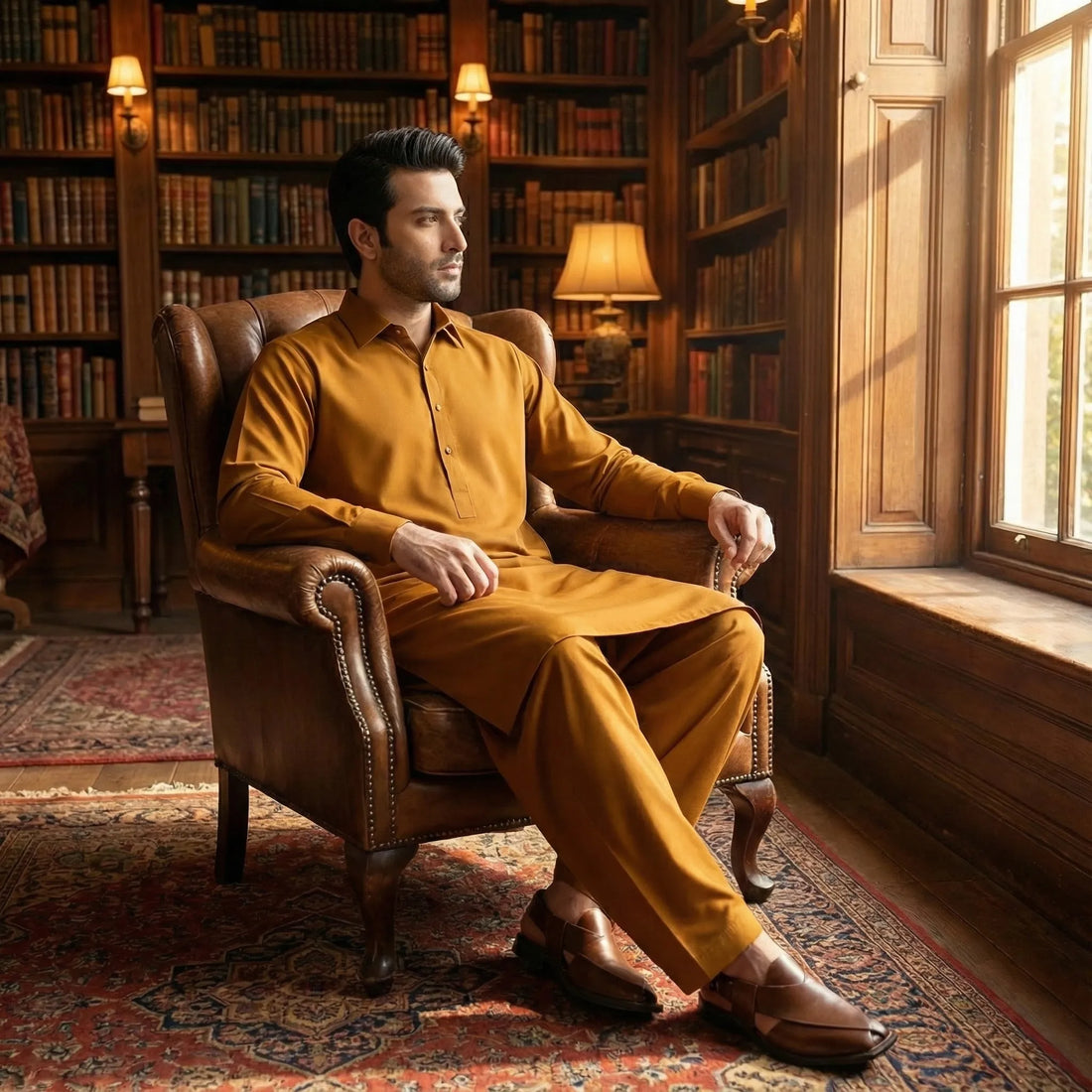 Berlin Royal Boski – Wash & Wear | Mustard Brown